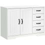 Lipasto Homcom 105x40x76cm, valkoinen