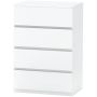 Lipasto Homcom 55x33x80cm, valkoinen