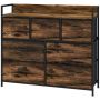 Lipasto Homcom 98x29x85cm, ruskea/musta väri