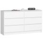 Lipasto NORE K140 6 laatikolla, valkoinen