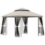 Ulkopaviljonki Outsunny 299x299x274cm., beige/musta