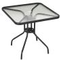 Ulkopöytä Outsunny 76x76x72cm., musta