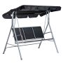 Ulkokeinu Outsunny 171x111x154cm., harmaa/musta