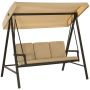 Ulkokeinu Outsunny 200x125x175cm., beige/tummanruskea