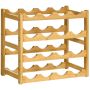 Viinilaatikko Homcom 43x23,5x38cm, vaaleanruskea väri