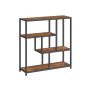 Полка 30x100x103см., черно-коричневая