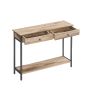 Консольный столик 30x100x80см., светло-коричневый/черный