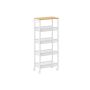 Полка кухонная 22x45,4x99,6см., белая/светло-коричневая