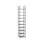 Kenkäteline 10 tasoa 33 x 33 x 173 cm, harmaa