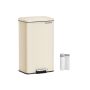 Roskakori 34,8x32,1x55,7 cm, beige