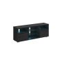 TV-taso LED-valaistuksella 40x160x60cm, musta