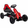 Lasten auto Homcom 100x58x58,5cm, musta/punainen