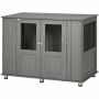 Клетка для собак PawHut 114x60x82см, серо-черного цвета
