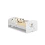 Детская кроватка Luk с матрасом и защитным бортиком 164 см x 85 см x 63 см, плюшевый мишка.