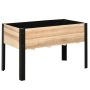 Приподнятая грядка Outsunny 120x60x74 см, светло-коричневая/черная.
