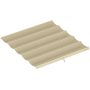 Крыша беседки Outsunny 250x255x6 см, бежевая.