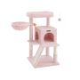 Kissan raapimapuu 61,5x85,2x96cm, pinkki/beige