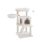 Kissan raapimapuu 61,5x85,2x96cm, valkoinen/beige