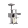 Kissan raapimapuu 46x41x135cm, harmaa/beige