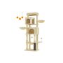 Kissan raapimapuu 110x70x175cm, beige/ruskea