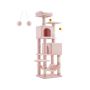Kissan raapimapuu 52,3x78,3x155cm, beige/pinkki