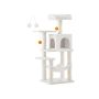 Kissan raapimapuu 45x35x112cm, beige/beige