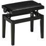Pianotuoli Homcom 63x33x56cm, musta