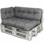 Palettityynyt, tummanharmaat