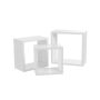 Комплект настенных полок 30x26x22 см., 3 предмета, белый