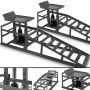Rampit hydraulisella nostolla, 2 x 2000 kg.