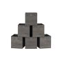 6 laatikon setti 33x33x33cm, tummanharmaa