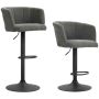 2 kpl Homcom baarituolia 59x53x110cm, musta/tummaharmaa
