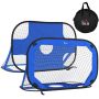 Setti 2 jalkapallomaalia lapsille Homcom 123x80x80cm, sininen/musta