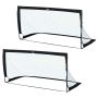 Setti, 2 kpl lasten jalkapallomaaleja Homcom 186x89x90cm, musta