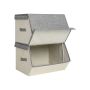 2 taittolaatikon setti, beige