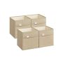 4 laatikon setti 30x30x30cm, beige