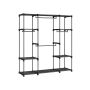 Шкаф-купе легко собирается 43 x 151 x 166 см, черный