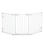 Turvaportit koirille PawHut 180x3x74,5 cm, valkoinen