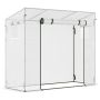 Kasvihuone Outsunny 200x76x168cm., valkoinen