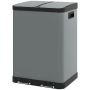 Roskakorit Homcom 48,8x39,5x67cm., harmaa/musta