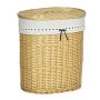 Корзина для белья 100L Homcom 51x38x57см, светло-коричневый/белый
