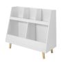 Lasten hylly 86x36x77cm., valkoinen/vaaleanruskea