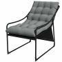 Puutarhatuoli Outsunny 62x110x88cm., harmaa/musta