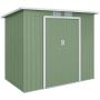 Садовый сарай Outsunny 213x130x172см, зелёно-белый цвет