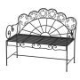 Puutarhapenkki Outsunny 107x55.5x90.5cm., musta