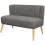 Sohva Homcom 117x56,5x77cm, tummanharmaa/vaaleanruskea