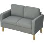 Sohva Homcom 117x63x79cm, harmaa/vaaleanruskea