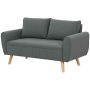 Sohva Homcom 145x75x78cm, harmaa/vaaleanruskea väri