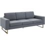 Sohva Homcom 200x82x78cm, tummanharmaa väri