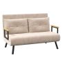 Sohvasänky Homcom 102x73x81cm, hiekan/musta väri